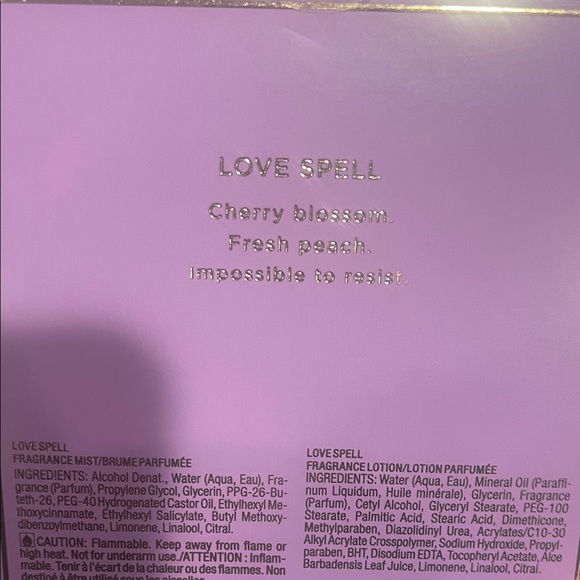 Victoria's Secret Love Spell Set in Purple - Picture 2 of 2